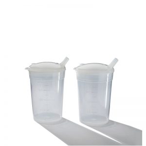 813063 - IDENTITES Ouverture 4 mm Les verres plastiques Eco sont des verres canards pour personnes alitées ou ayant des difficultés de préhension. - Verres en polypropylène alimentaire. - Contenance 20 cl. - Hauteur 9,5 cm.