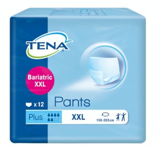 Les TENA Pants Bariatric Plus sont conçus pour les hommes et les femmes incontinents en surpoids sévère. Ils sont portés comme des sous-vêtements normaux pour une plus grande indépendance. Les sous-vêtements TENA pour hommes et femmes obèses sont disponibles en taille XXL. Un neutraliseur d’odeurs intégré réduit la propagation de l’odeur d’ammoniac, ce qui donne une sensation de fraîcheur. Le tissu extérieur du TENA Pants Bariatric Plus est 100 % respirant pour éviter les irritations de la peau. De grandes quantités d’urine sont rapidement dirigées vers le noyau absorbant du produit. L’urine est piégée dans le noyau absorbant même sous pression. Cela signifie plus de confort et constitue également un pas vers une bonne santé de la peau. Les avantages de TENA Pants Bariatric Plus Convient aux hommes et aux femmes obèses Le neutralisant d’odeur réduit l’odeur d’ammoniac Respirable et doux pour la peau Des fils de couleur à l’arrière de la taille permettent de reconnaître rapidement le devant et l’arrière Coutures latérales détachables pour faciliter le déshabillage Technologie FeelDry – une absorption ultra-rapide et un noyau très absorbant assurent une sécheresse durable Une double protection contre les fuites pour plus de sécurité – des barrières anti-fuites à haute performance pour une protection supplémentaire Contenu : 12 pièces Taille : XXL Tour de taille : 150 cm à 203 cm