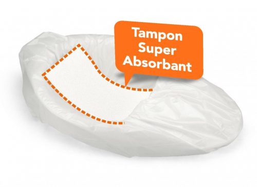 34.3400 - Pharmaouest Le sac absorbant CareBag® est la combinaison d'un sac hermétique à fermeture facile et d'un tampon super absorbant GelMax® intégré. Atouts : Absorption et gélification des liquides : améliore l’hygiène en limitant les manipulations hasardeuses neutralise les odeurs désagréables améliore les conditions de travail du personnel soignant et des aidants apporte plus de confort au patient et respecte sa dignité Protège le bassin de lit et prévient toute souillure.