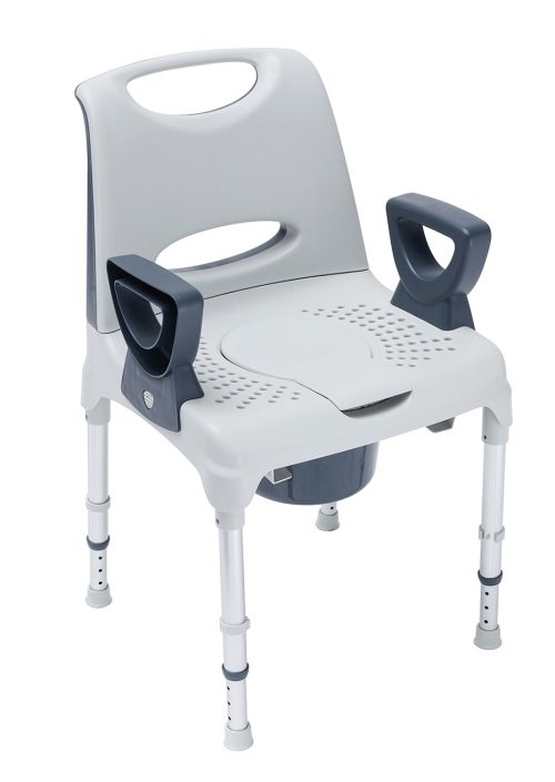 Les chaises AQ-TICA s’utilisent comme chaise percée, rehausse Wc ou siège de douche. Un bouchon obturateur permet un usage dans la douche avec un confort accru, l'eau s'écoulant par l'assise ajourée. Livrées en kit, assemblage sans outil.