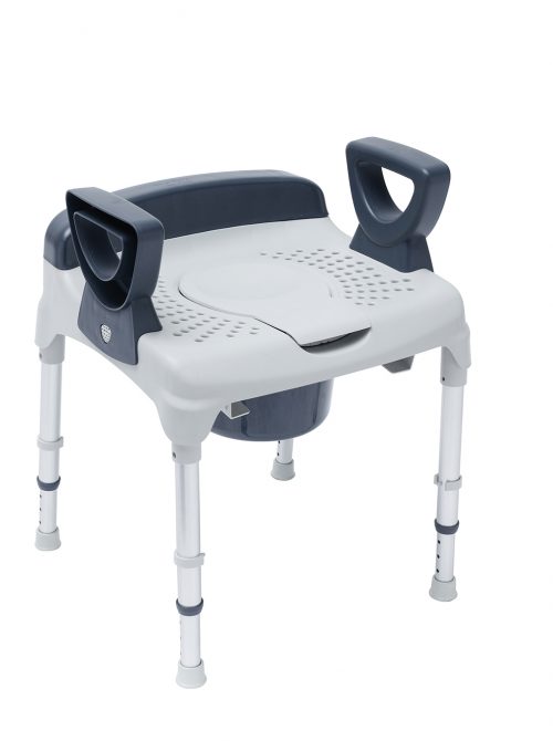 Les chaises AQ-TICA s’utilisent comme chaise percée, rehausse Wc ou siège de douche. 