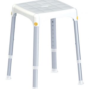 TABOURET DE DOUCHE CAPRI COMPACT 812142 Permet de se laver confortablement assis Modèle avec assise plus large pour davantage de confort Coussins d'assise très confortable en option