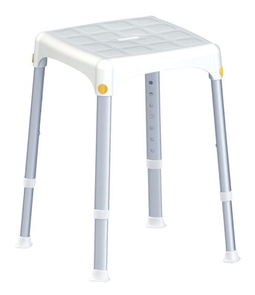 TABOURET DE DOUCHE CAPRI COMPACT 812142 Permet de se laver confortablement assis Modèle avec assise plus large pour davantage de confort Coussins d'assise très confortable en option