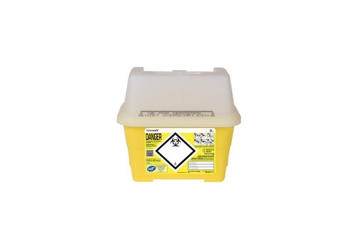 LCM - 1503107080 COLLECTEUR SHARPSAFE Le collecteur Sharpsafe permet de collecter les déchets de soins à risques infectieux. Avec le collecteur Sharpsafe, collectez en toute sécurité vos aiguilles et objets perforants ou tranchants. Ce collecteur d’aiguilles possède une ouverture large et permet la déconnection des aiguilles. Utiliser un collecteur Sharpsafe pour jeter ses déchets à risques infectieux c’est limiter le risque d’accidents.