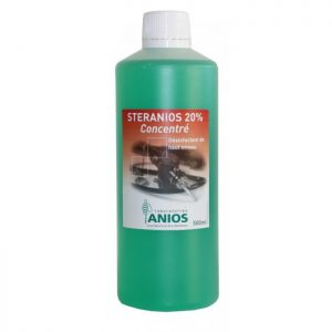 DMD Anios - 182115 STERANIOS 20% concentré en 500 ml permet une désinfection maximale des appareils médicaux, du matériel chirurgical et médical, matériel d'endoscopie et thermosensible, en bain stable ou en machine.