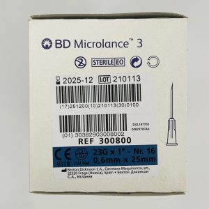 Biseau : la conception du biseau fait appel aux technologies de pointe (triple biseau). Les études in vitro et in vivo ont démontré une supériorité qualitative de l'indice de pénétration. Parois minces : elles autorisent l'utilisation d'aiguilles plus fines ; l'augmentation de la lumière améliore le débit durant les temps d'injection ou de prélèvement. Les aiguilles BD Microlance™ 3 s'adaptent sur un cône Luer ou Luer Lock. Cônes et couleurs conformes aux normes AFNOR/ISO.