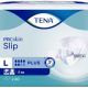 Nouveauté 2020 : les Tena Slip deviennent les Tena Slip Proskin, toute la gamme Tena Slip bénéficiant désormais du label "Proskin". Cela signifie que tous les produits Tena Slip Proskin ont été accrédités par la Skin Health Alliance. Il s'agit d'une organisation dédiée à la santé de la peau, et travaillant avec des dermatologues, scientifiques, et fabricants dans le but de promouvoir une peau saine. Technologie ConfioAir : Les côtés et le voile extérieur respirants maintiennent l’hydratation naturelle de la peau pour assurer la santé et le confort de la peau Une matière douce pour un toucher textile Des attaches plus larges, faciles à fixer et à ajuster plusieurs fois Matelas absorbant à action rapide : protège contre les fuites afin d'assurer confort et dignité Testé dermatologiquement pour garder une peau saine La gamme TENA SLIP PLUS est la gamme JOUR des changes complets Tena, ce change complet peut être également utilisé la NUIT dans le cas d'un besoin d'un taux d'absorption faible. Technologie "Voile extérieur doux et respirant" en non tissé intégral : le voile 100% aéré laisse circuler l'air et respirer la peau pour un véritable confort cutané. Son effet textile est doux et peu bruyant. La peau est ainsi préservée et la protection plus confortable. La Technologie "FEEL DRY" permet de retenir l’urine loin de la peau pour une sensation peau sèche optimale. Bords élastiques de forme anatomique qui assurent un maximum de sécurité et de confort. Grâce à la Bande Confort, les adhésifs de fixation peuvent être réajustés plusieurs fois sans que le produit ne se déchire.