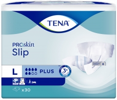 Nouveauté 2020 : les Tena Slip deviennent les Tena Slip Proskin, toute la gamme Tena Slip bénéficiant désormais du label "Proskin". Cela signifie que tous les produits Tena Slip Proskin ont été accrédités par la Skin Health Alliance. Il s'agit d'une organisation dédiée à la santé de la peau, et travaillant avec des dermatologues, scientifiques, et fabricants dans le but de promouvoir une peau saine. Technologie ConfioAir : Les côtés et le voile extérieur respirants maintiennent l’hydratation naturelle de la peau pour assurer la santé et le confort de la peau Une matière douce pour un toucher textile Des attaches plus larges, faciles à fixer et à ajuster plusieurs fois Matelas absorbant à action rapide : protège contre les fuites afin d'assurer confort et dignité Testé dermatologiquement pour garder une peau saine La gamme TENA SLIP PLUS est la gamme JOUR des changes complets Tena, ce change complet peut être également utilisé la NUIT dans le cas d'un besoin d'un taux d'absorption faible. Technologie "Voile extérieur doux et respirant" en non tissé intégral : le voile 100% aéré laisse circuler l'air et respirer la peau pour un véritable confort cutané. Son effet textile est doux et peu bruyant. La peau est ainsi préservée et la protection plus confortable. La Technologie "FEEL DRY" permet de retenir l’urine loin de la peau pour une sensation peau sèche optimale. Bords élastiques de forme anatomique qui assurent un maximum de sécurité et de confort. Grâce à la Bande Confort, les adhésifs de fixation peuvent être réajustés plusieurs fois sans que le produit ne se déchire.