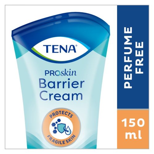 La Crème protectrice TENA Proskin Barrier Cream permet de soulager les parties intimes agressées et irritées. Elle masque les odeurs embarrassantes et hydrate la peau. Conseil hygiène : Bien faire pénétrer la crème en profondeur. Ne pas laisser de crème en surface. Ne pas mettre de crème dans la protection d’incontinence.